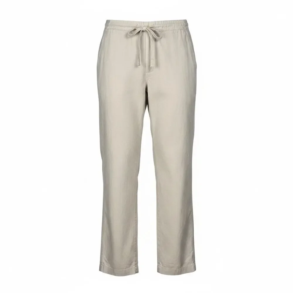Banana Republic Heritage Men's Size 34/34 Tan Linen Blend Straight Leg Pant